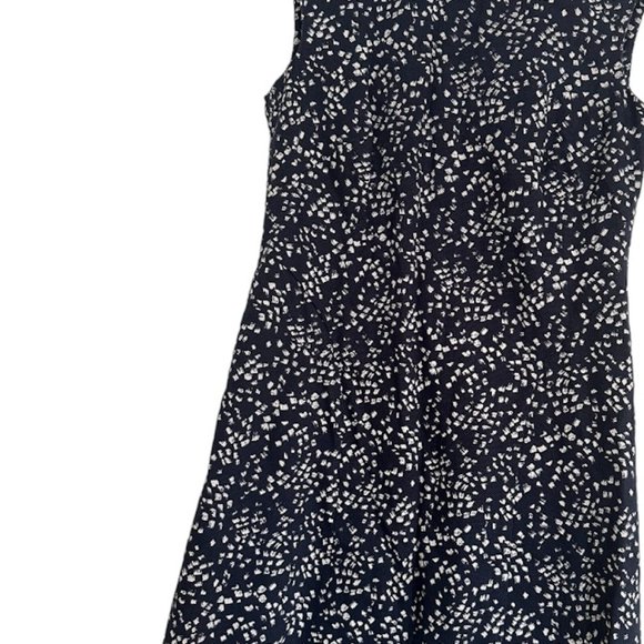 Peserico Printed Midi Dress Navy Blue - Picture 4 of 6